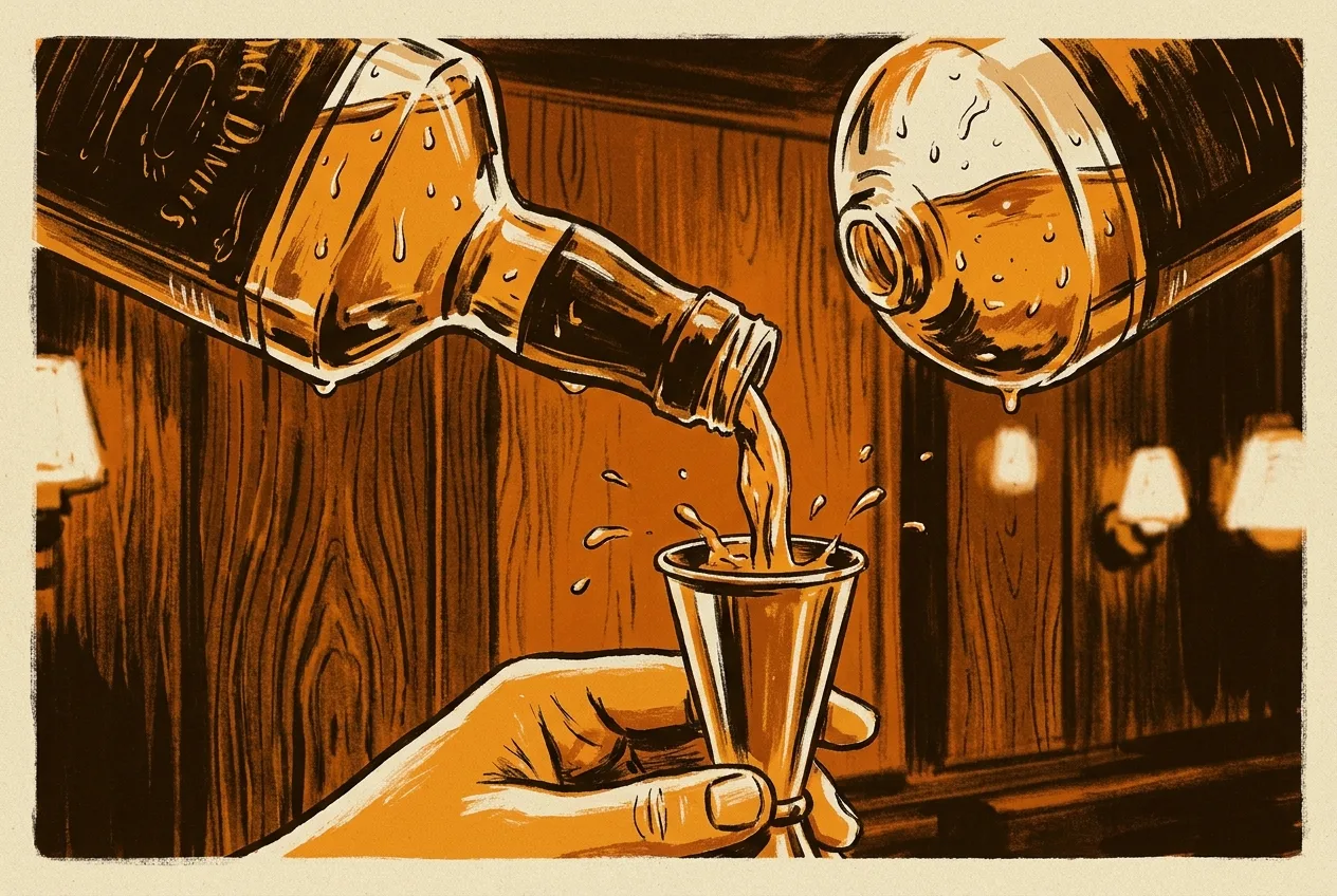 Editorial illustration for 5 Ways Bar Pour Cost Actually Leaks (And Why Your % Lies)