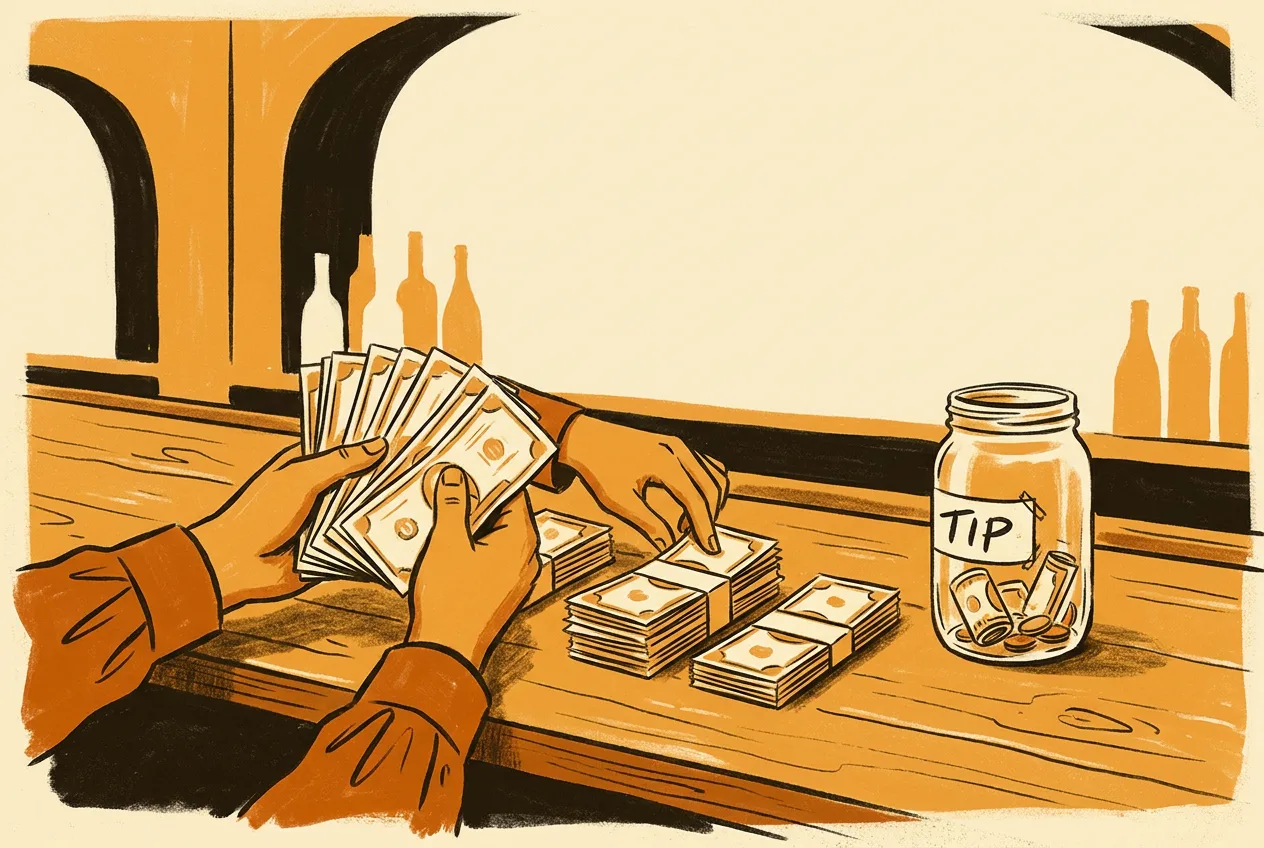 Editorial illustration for Tip Pool vs Tip Out (When to Switch and When Not To)